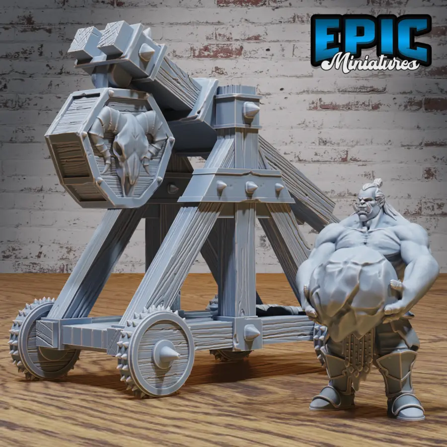 Siege Catapult / Orc Army Catapult Boulder Set