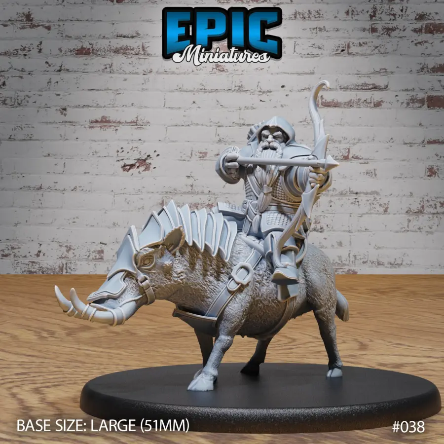Dwarf Army Warthog Archer (Large)