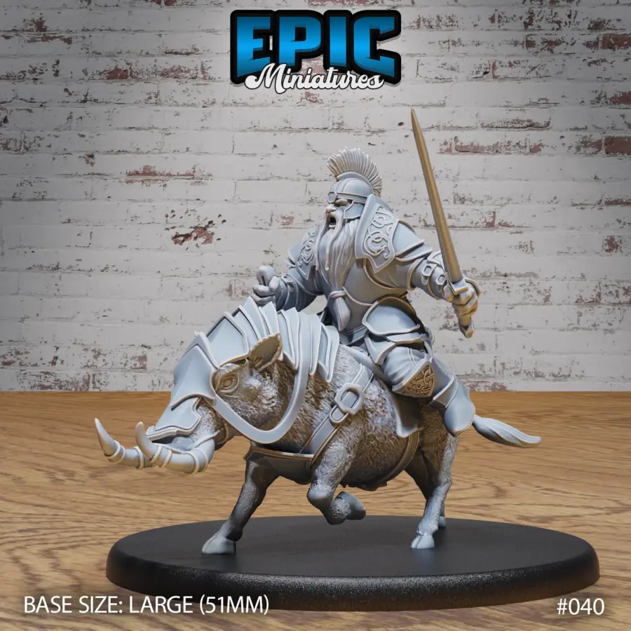 Dwarf Army Warthog Rider (Large)