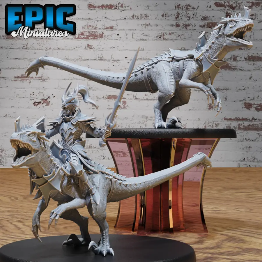 Raptor Mount / Dark Elf Raptor Rider Set