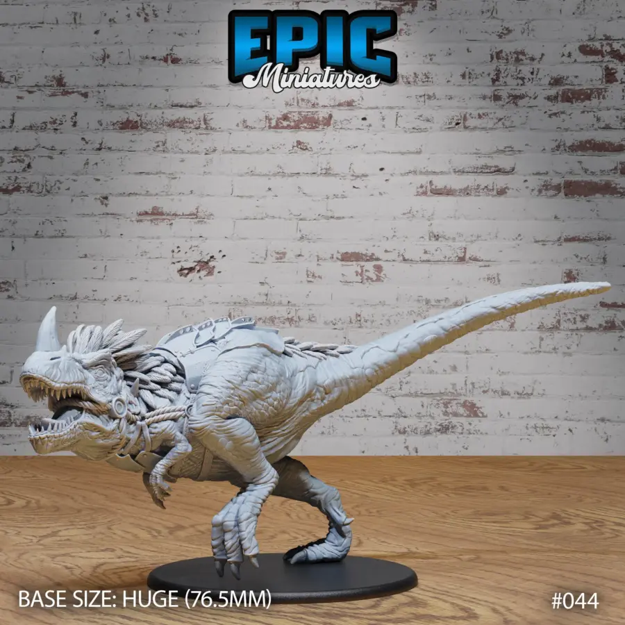 Horned Rex Chasing - 2 variations (Huge)