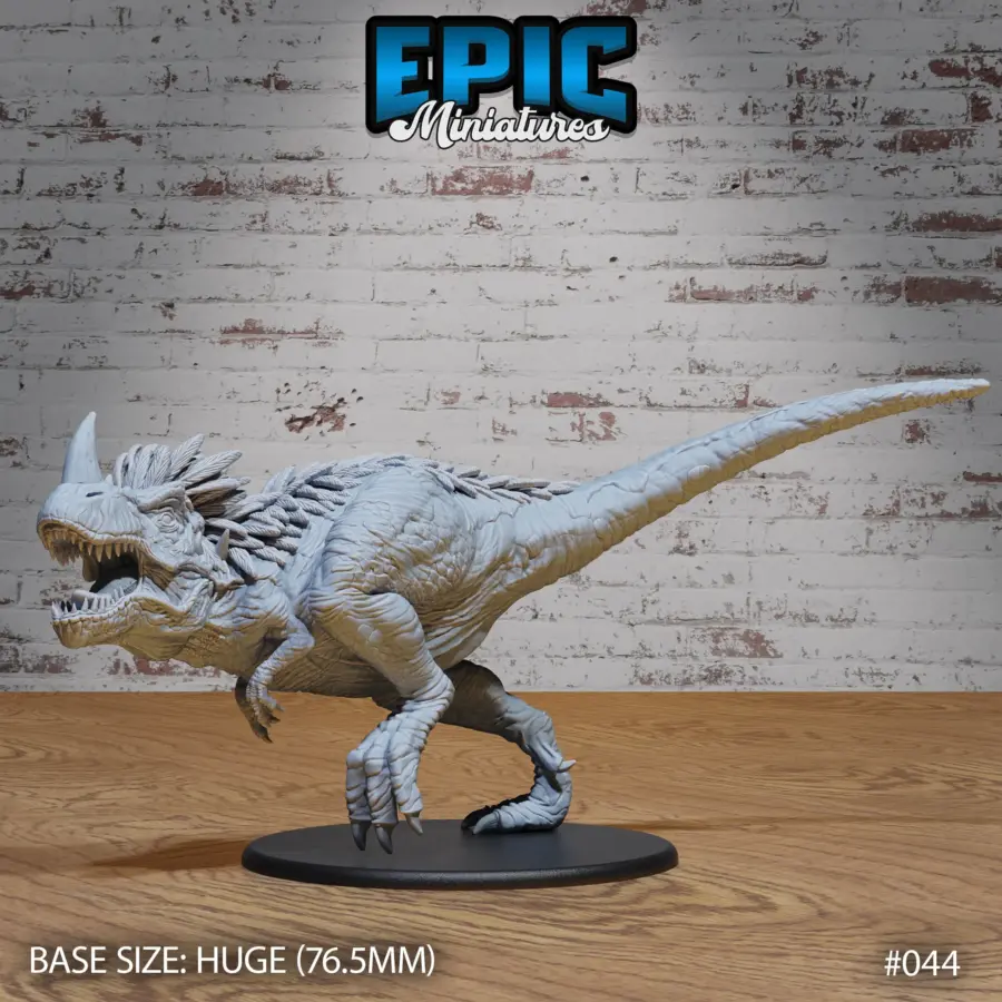 Horned Rex Chasing - 2 variations (Huge) - Image 2