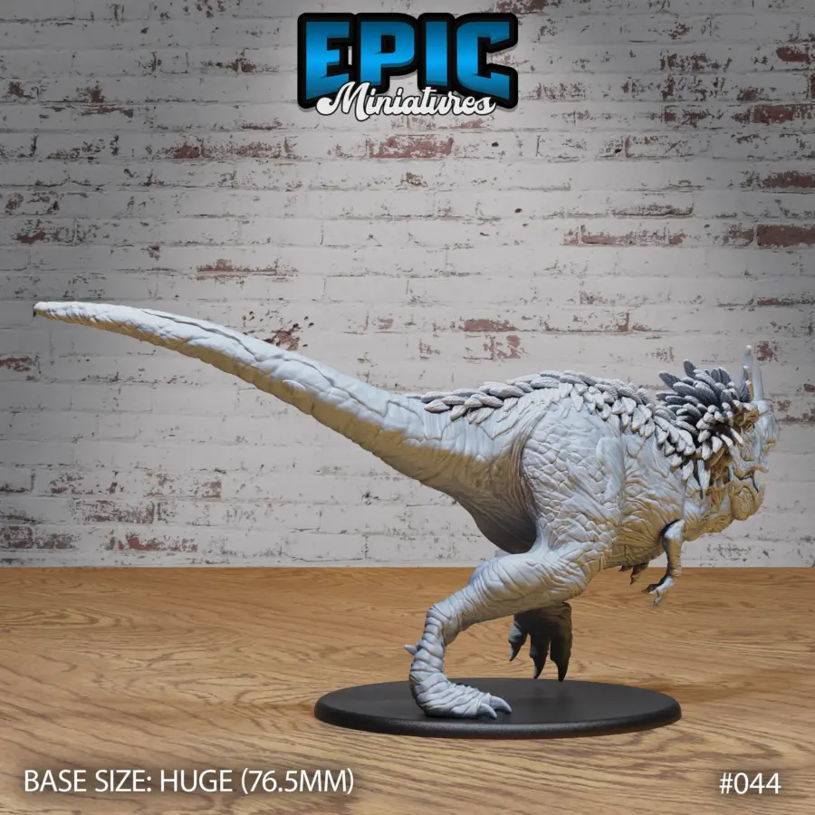 Horned Rex Chasing - 2 variations (Huge) - Image 4