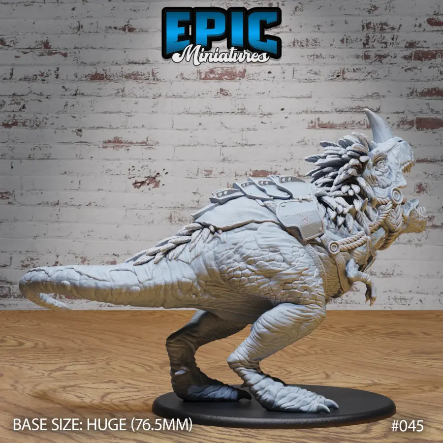 Horned Rex Roaring - 2 variations (Huge) - Image 2