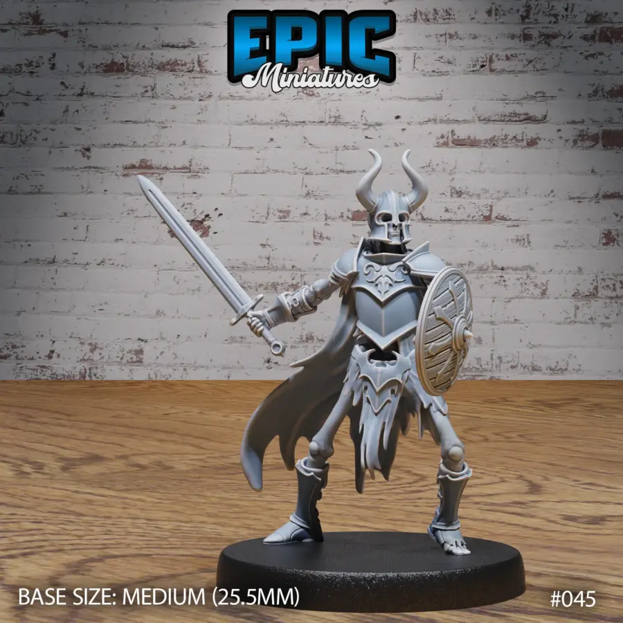 Skeleton Army Sword & Shield (Medium)