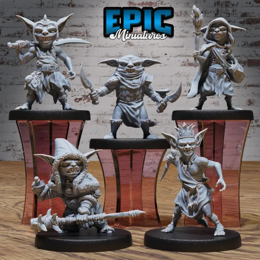 Goblin Tribe King / Goblin Tribe Shaman / Goblin Tribe Adventurer / Goblin Tribe Assassin / Goblin Tribe Raider Set