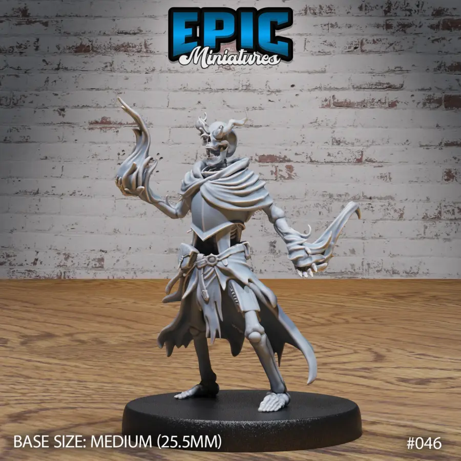 Skeleton Army Sorcerer (Medium)