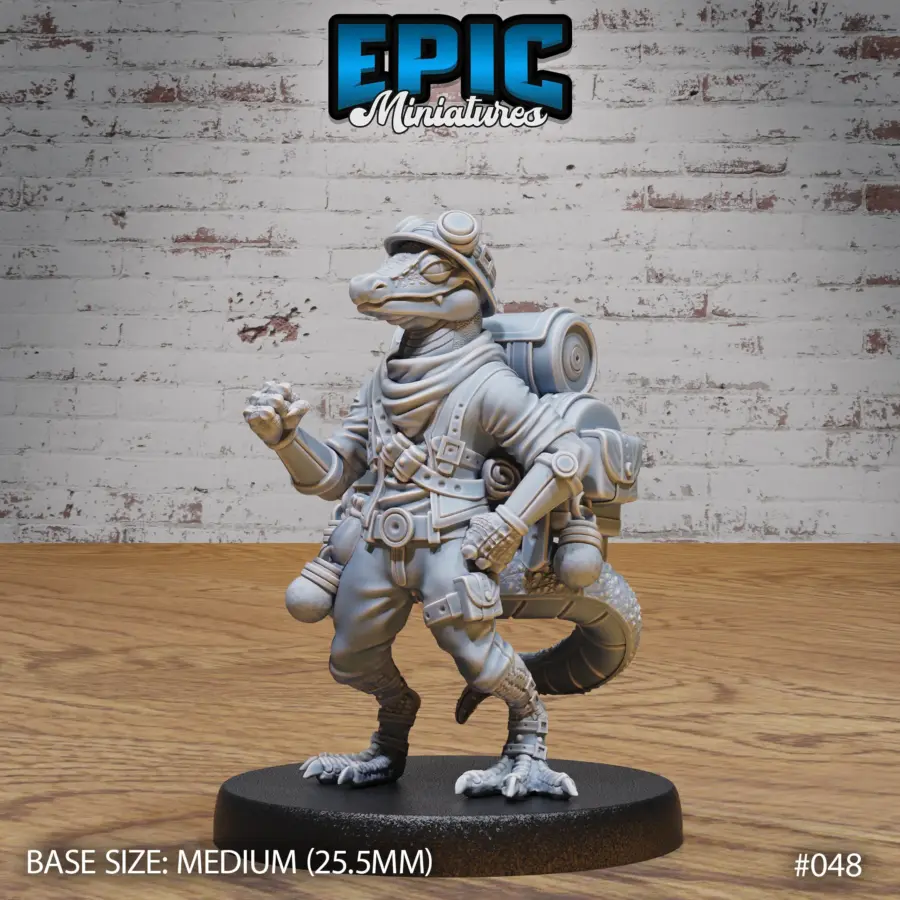 Brave Lizard Adventurer (Medium)