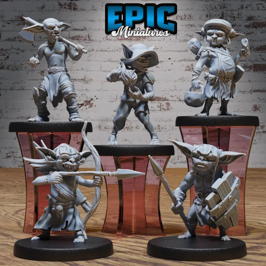 Goblin Tribe Archer / Goblin Tribe Barbarian / Goblin Tribe Chef / Goblin Tribe Sorcerer / Goblin Tribe Guard Set