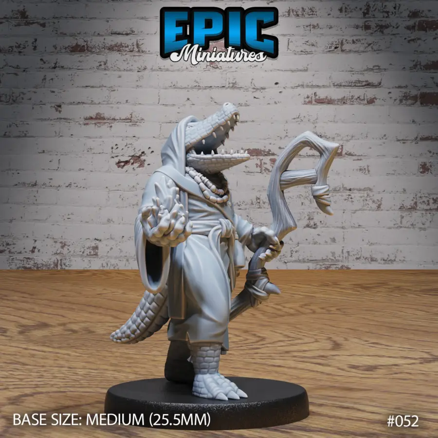 Alligator Folk Wizard (Medium)