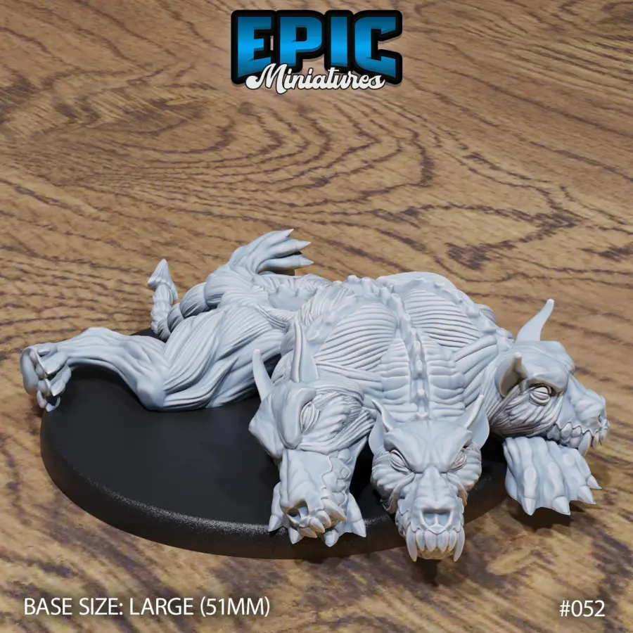 Skinned Cerberus Sleeping (Large)