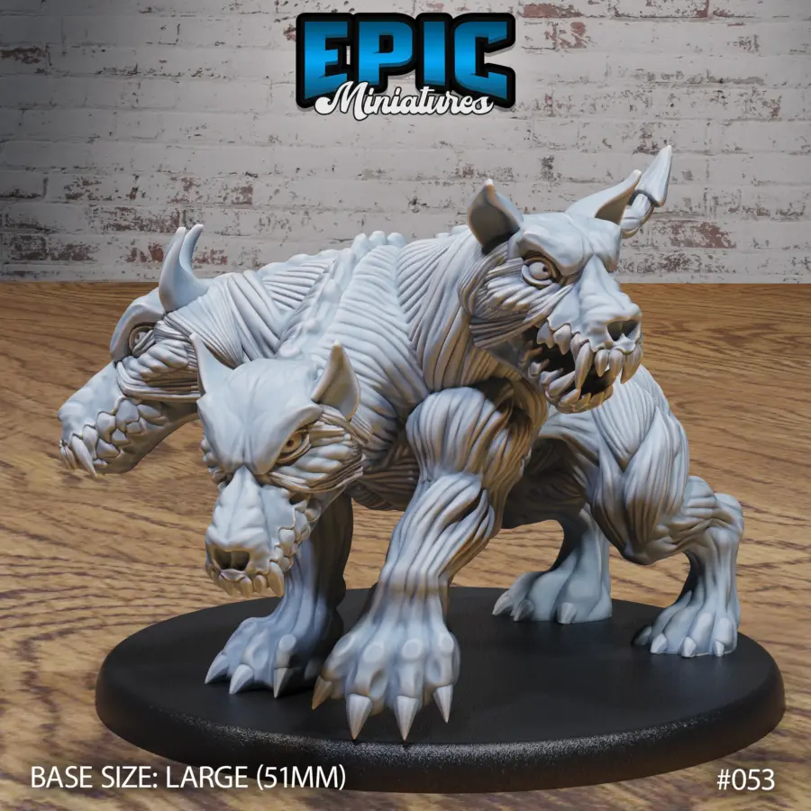 Skinned Cerberus Sniffing (Large)
