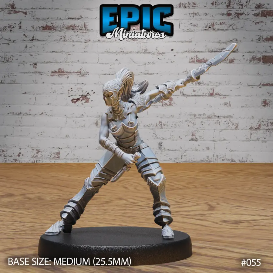 Dark Elf Gladiator Female Attack (Medium)