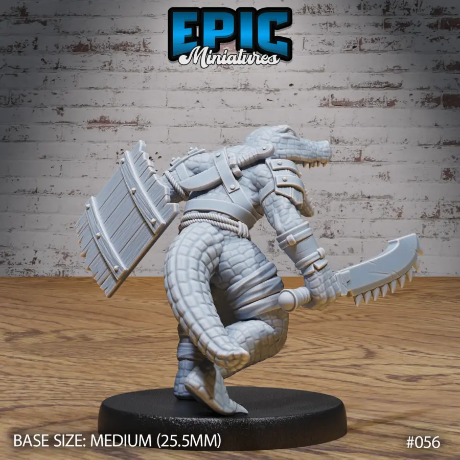 Alligator Folk Warrior (Medium) - Image 2