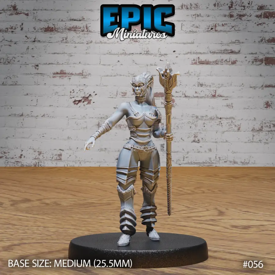 Dark Elf Gladiator Female Staff (Medium)