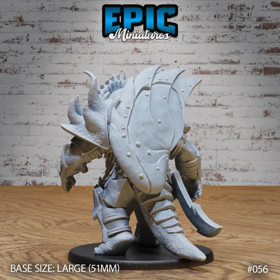 Triceratops Folk Warrior Walk (Large) - Image 2