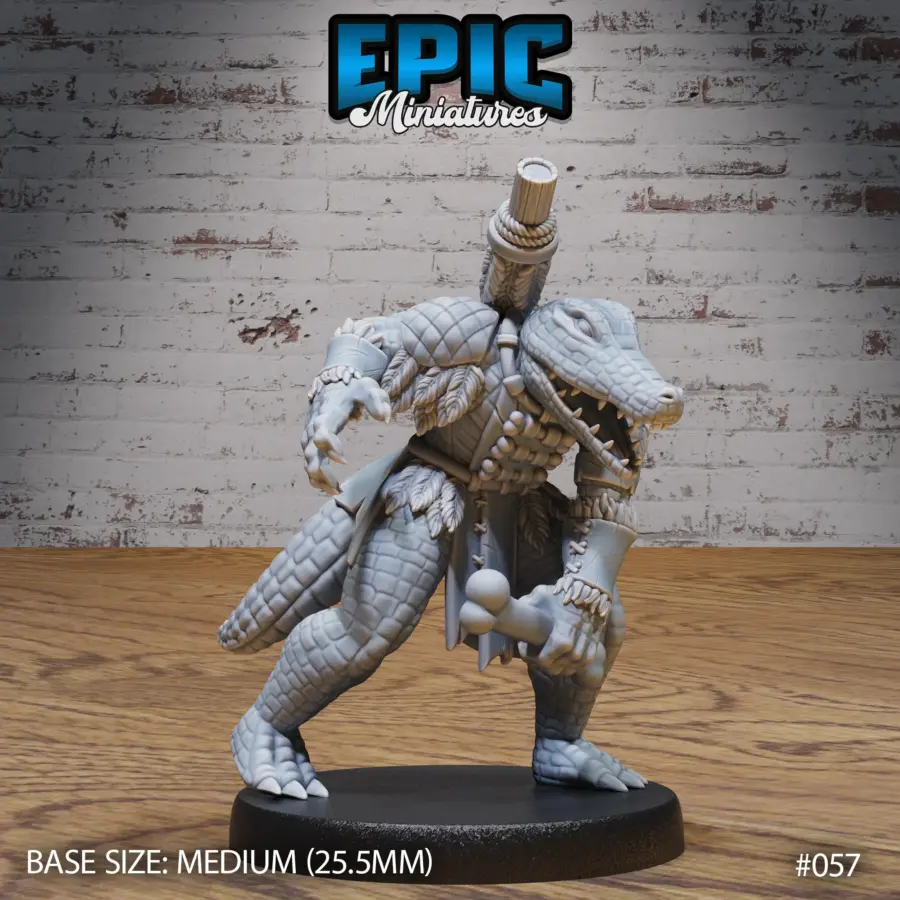 Alligator Folk Shaman (Medium)
