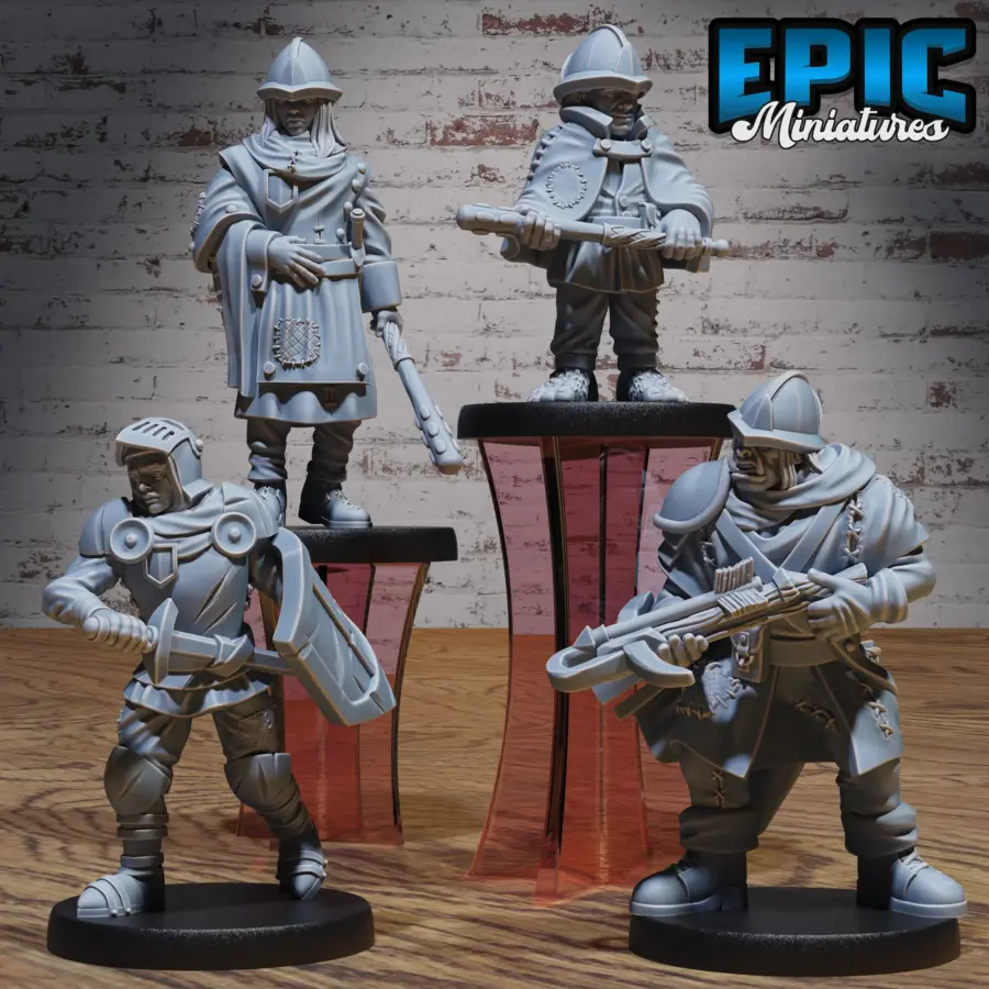 City Guard Knight / City Guard Female / City Guard Halfling / City Guard Orc Set