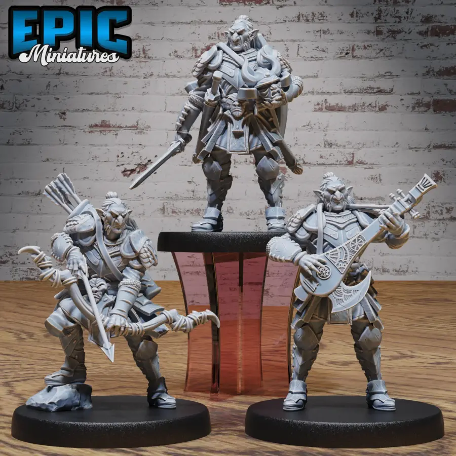 Hobgoblin Adventurer Warrior / Hobgoblin Adventurer Ranger / Hobgoblin Adventurer Bard Set