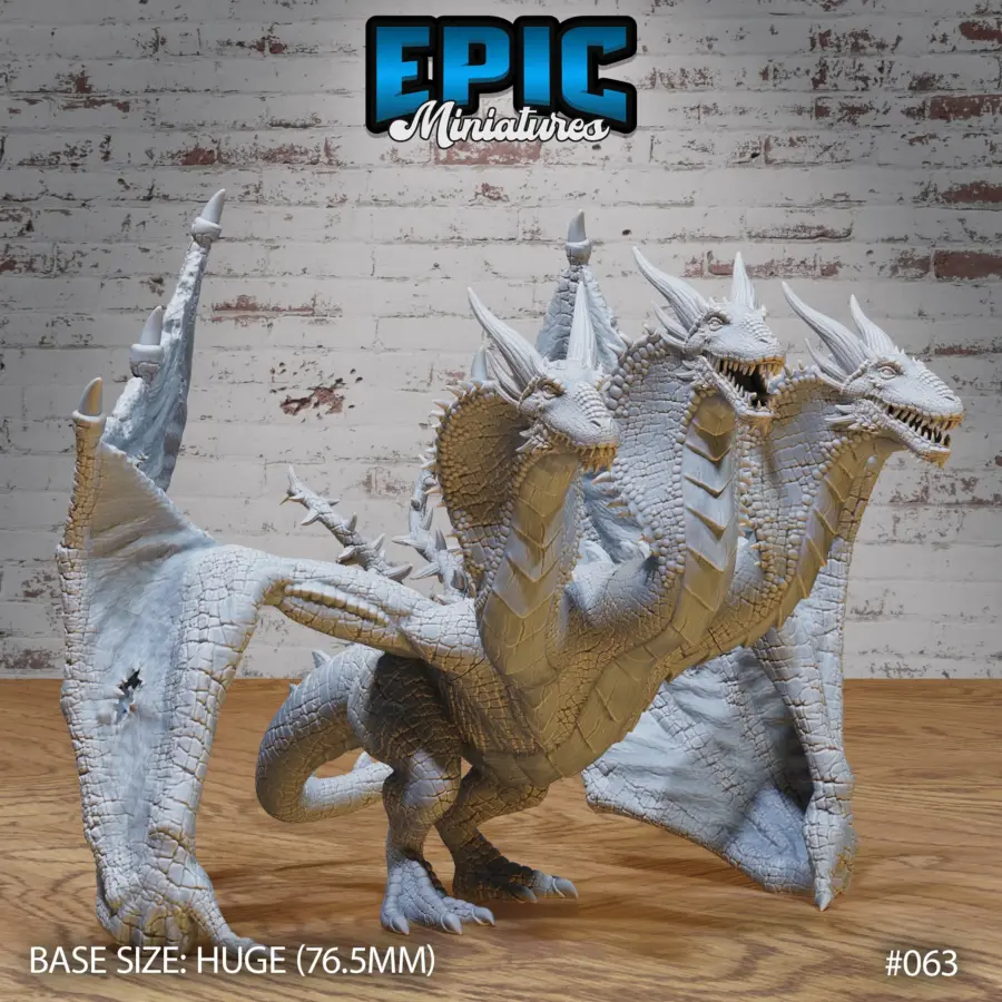Three Headed Wyvern (Huge)