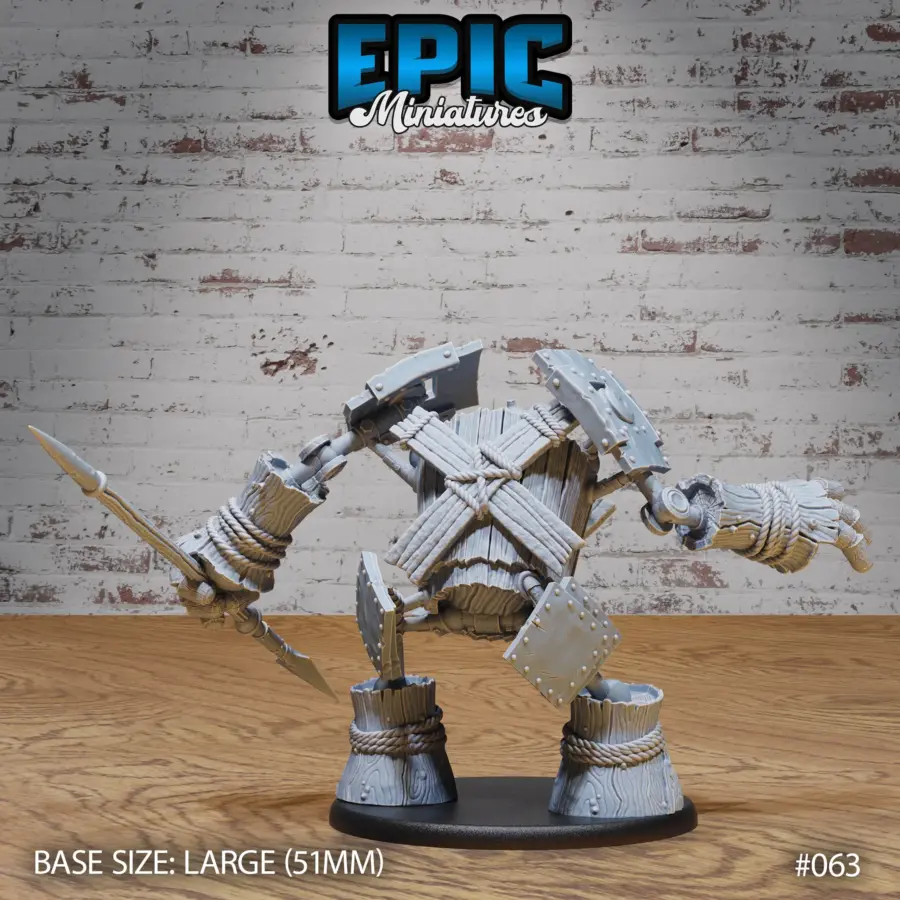 Wooden Construct Golem Attack (Large) - Image 2