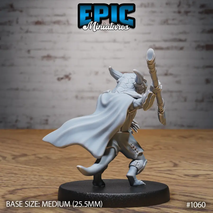 Lizardfolk Challenger / Lizardfolk Spear / Lizardfolk Hammer / Lizardfolk Shield Set - Image 5