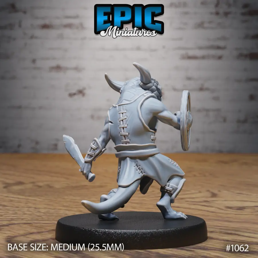Lizardfolk Challenger / Lizardfolk Spear / Lizardfolk Hammer / Lizardfolk Shield Set - Image 9