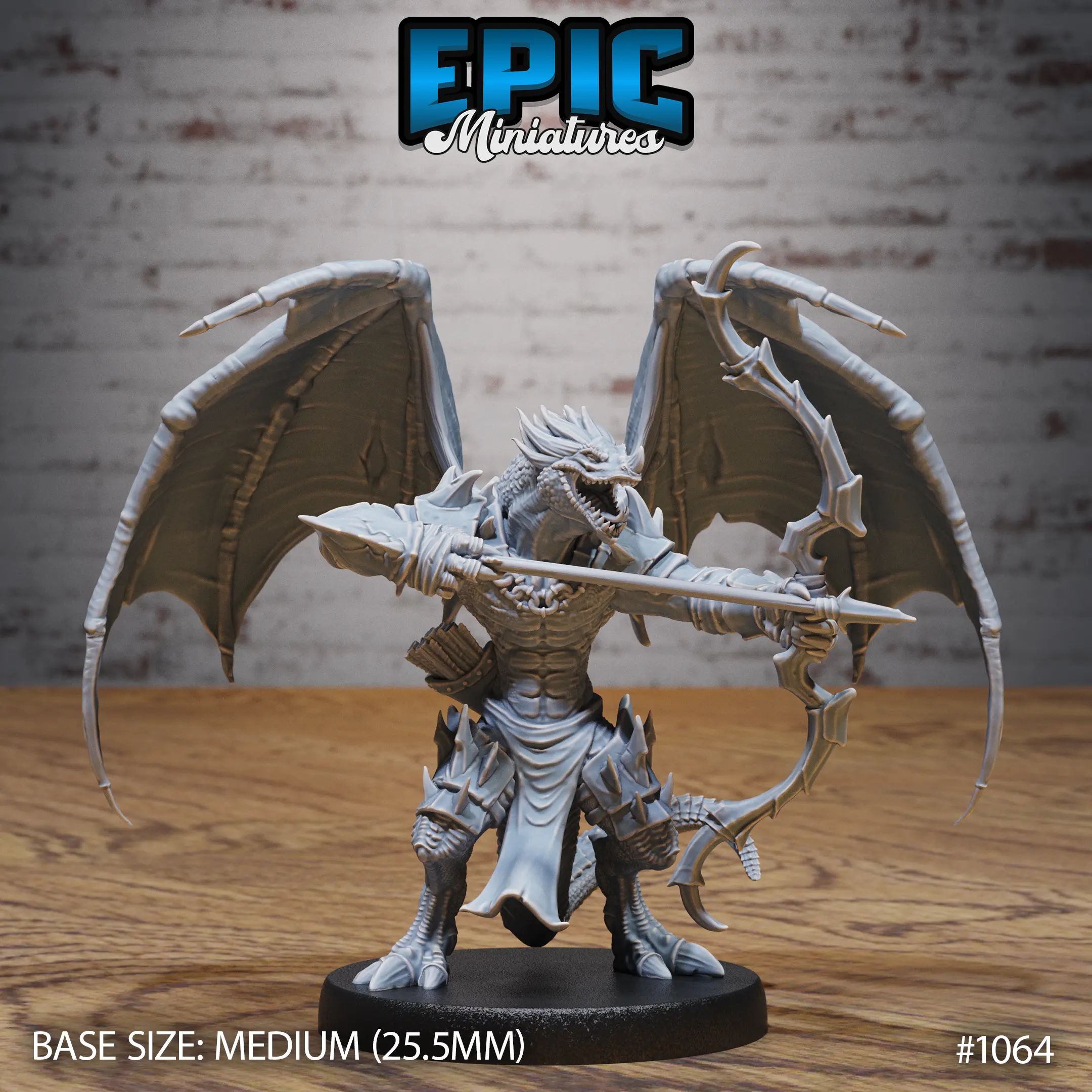 1064 Flying Dragonborn Archer Medium 1
