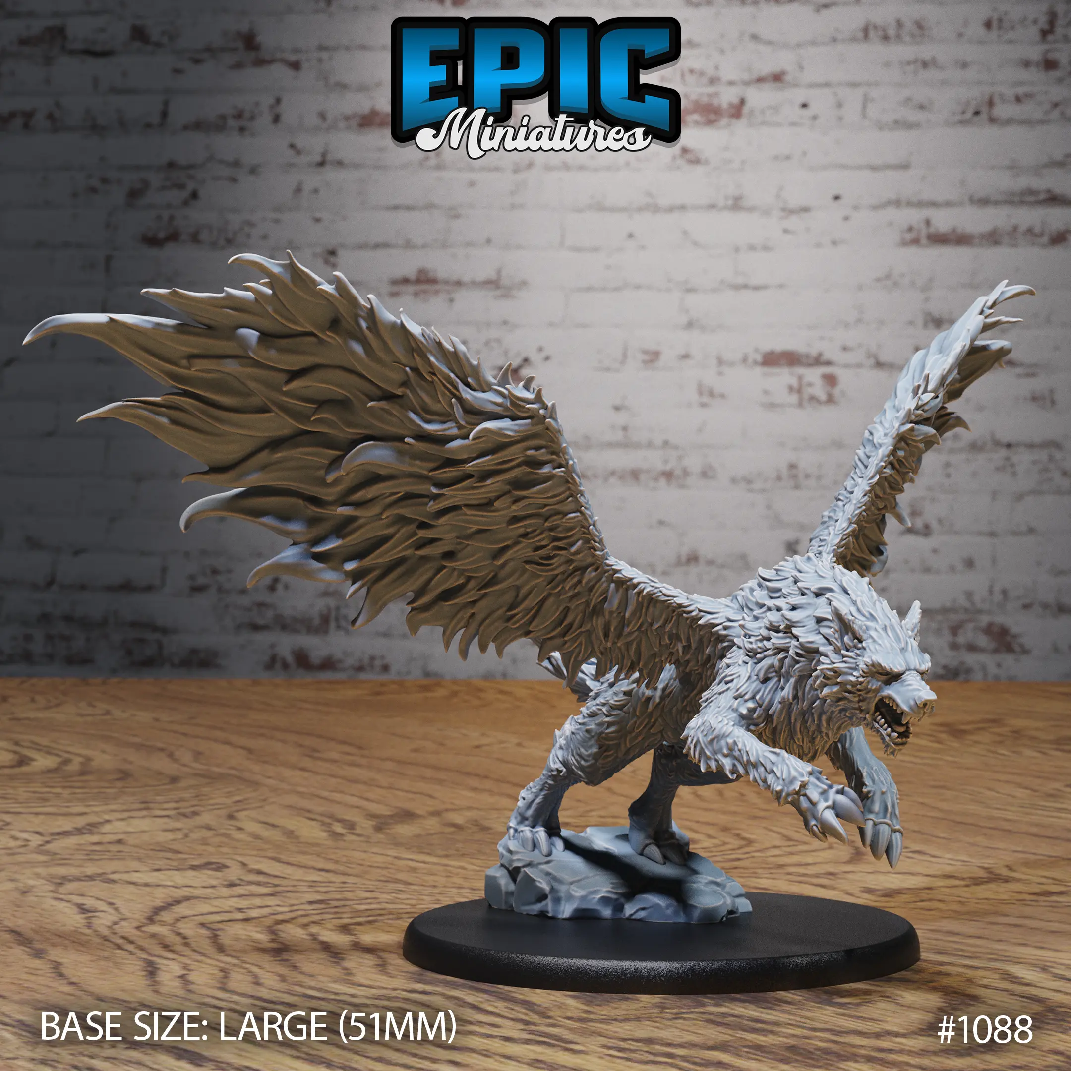 1088 Winged Wolf Attacking Large 1