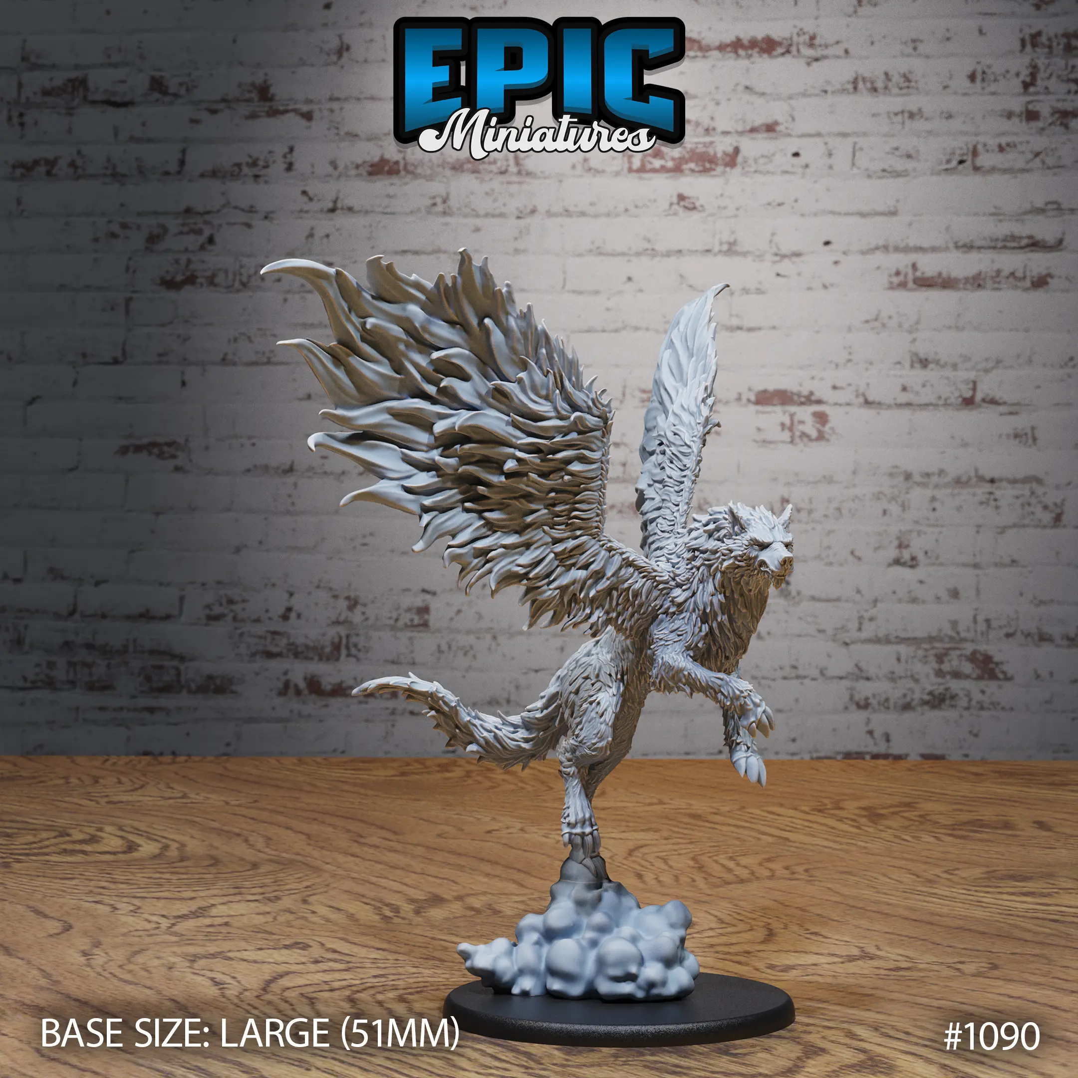 1090 Winged Wolf Flying Large 1