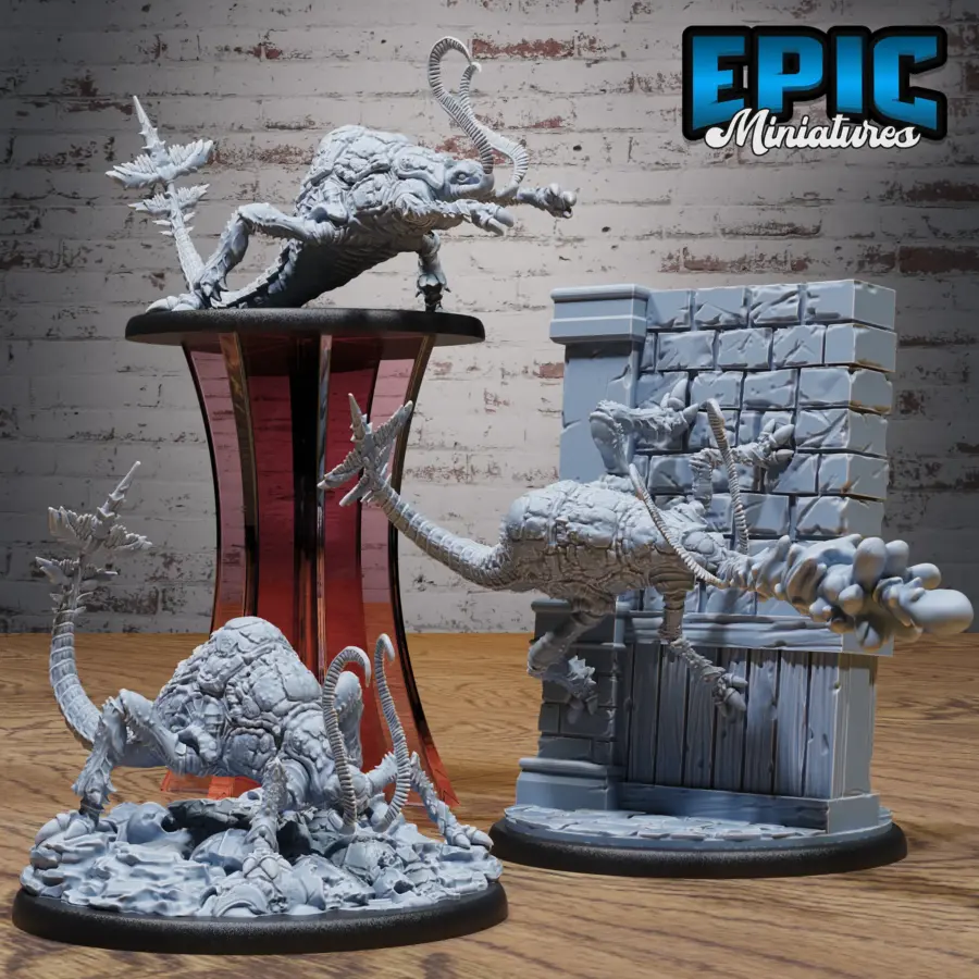 Rust Creeper Acid / Rust Creeper Attacking / Rust Creeper Eating - 2 Variations Set