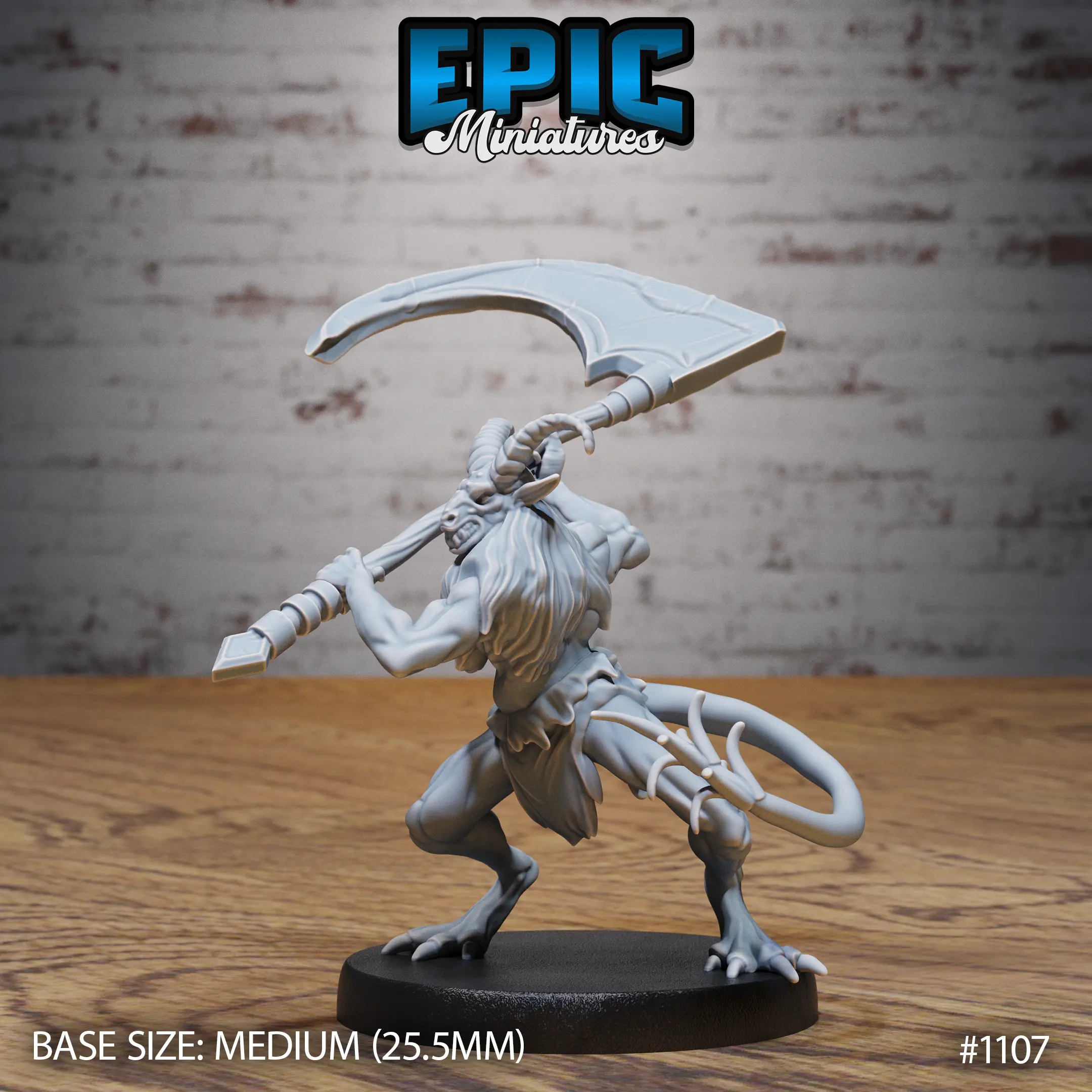 1107 Goat Demon Scythe Medium 1
