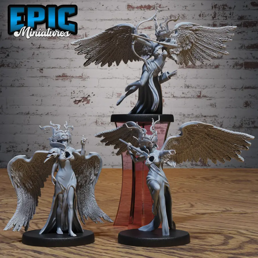 Heartless Angel - 2 Variations / Heartless Angel Bow & Arrow - 2 Variations / Heartless Angel Spear - 2 Variations Set