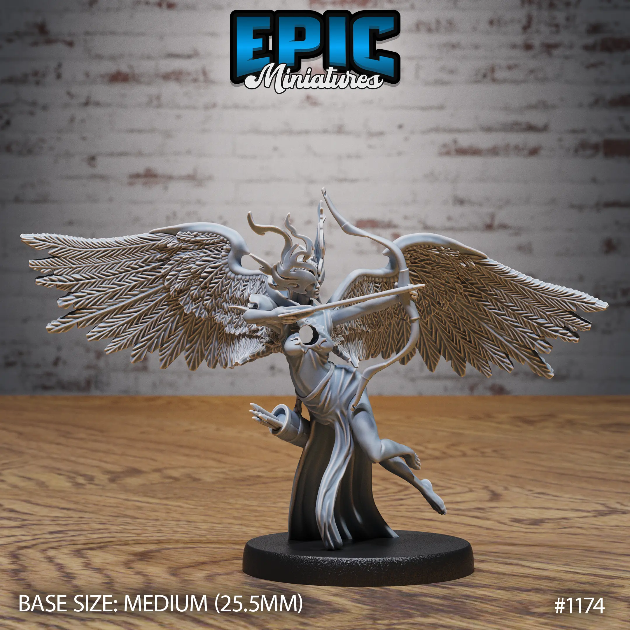 1174 Heartless Angel Bow Arrow Medium 1