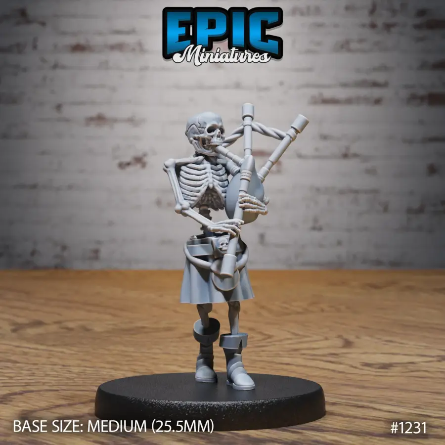 Skeleton Musician Bagpipes (Medium)