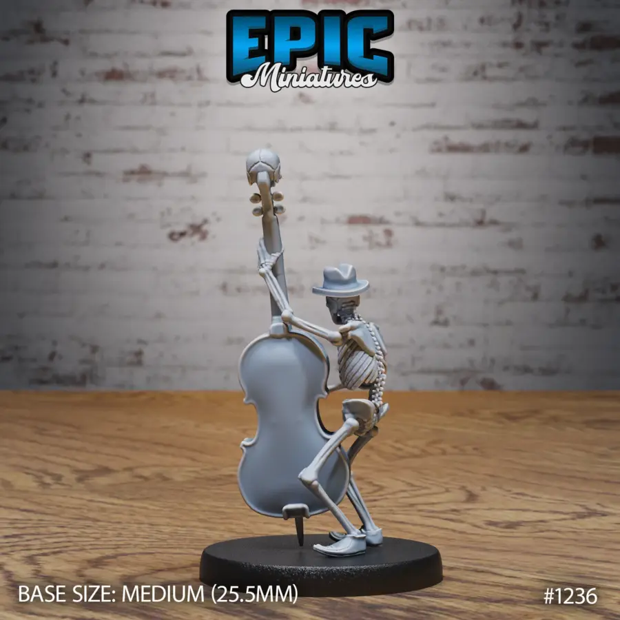 Skeleton Musician Double Bass (Medium) - Image 2