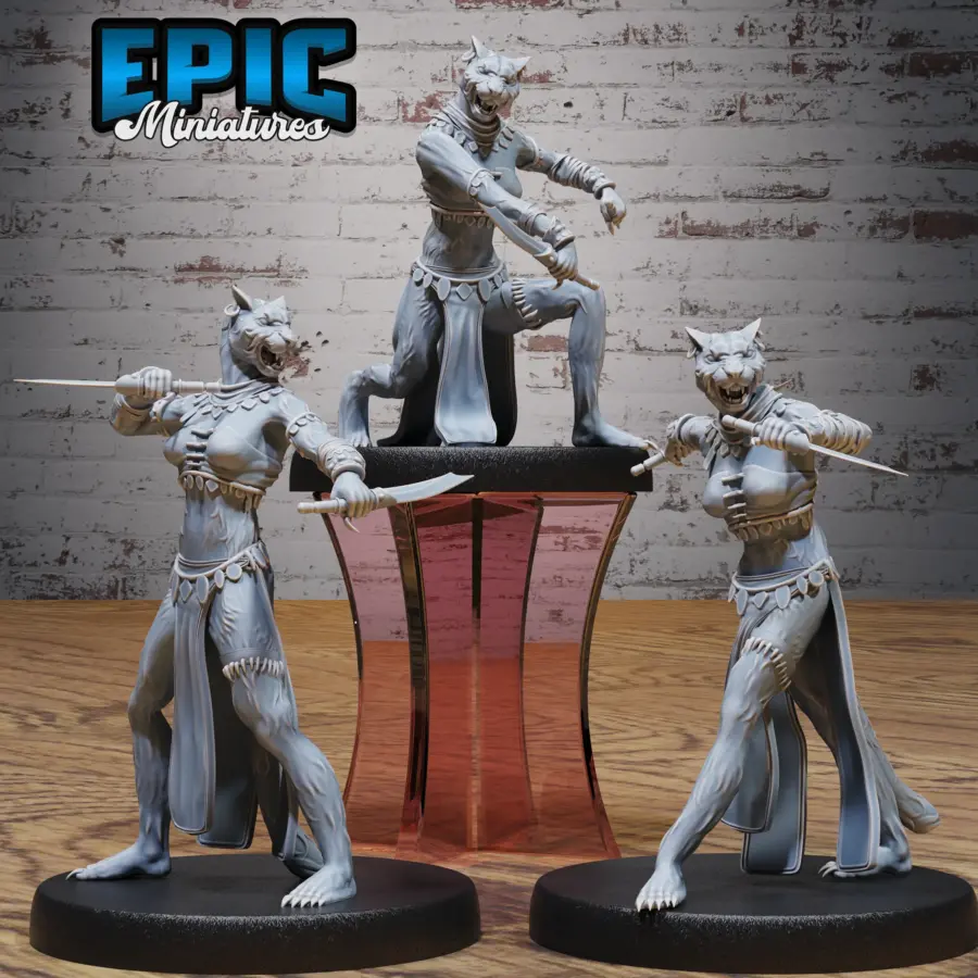 Catfolk Jaguar Huntress Set