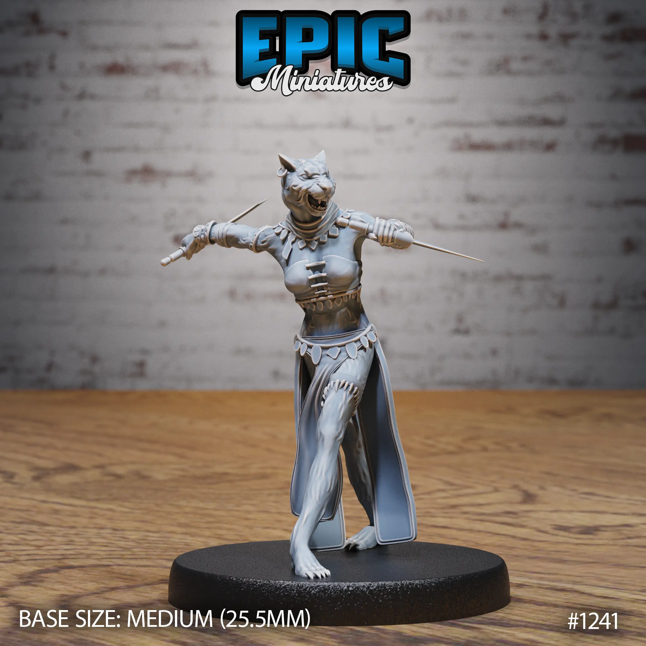 1241 Catfolk Jaguar Huntress Ready Medium 1