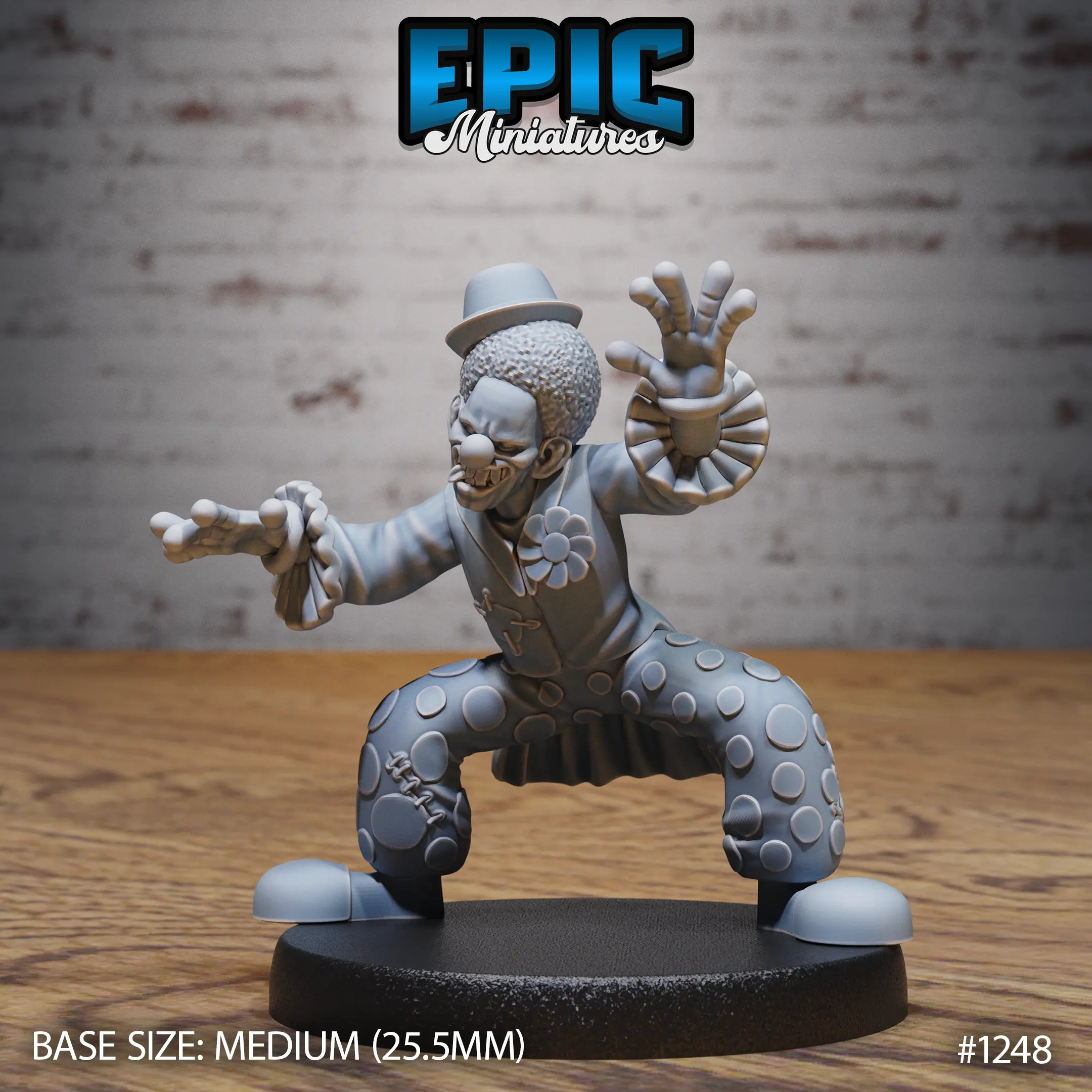 1248 Horror Clown Mime Medium 1