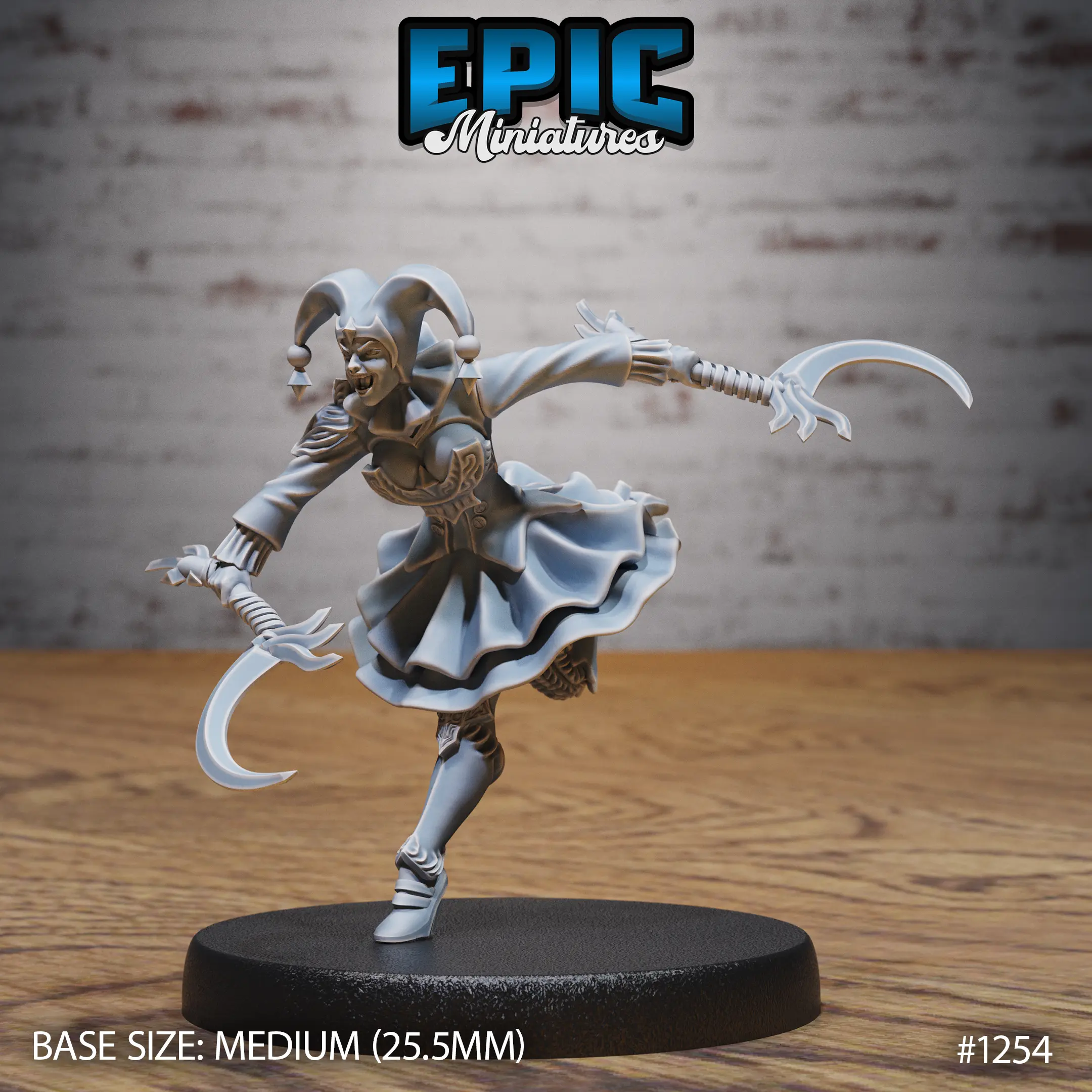 1254 Harlequin Mad Girl Attacking Medium 1