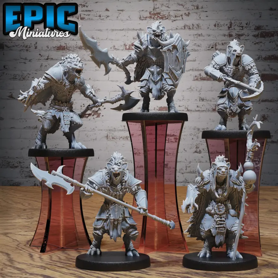 Gnoll Tribe Axes / Gnoll Tribe Shaman / Gnoll Tribe Crossbow / Gnoll Tribe Sword & Shield / Gnoll Tribe Halberd Set