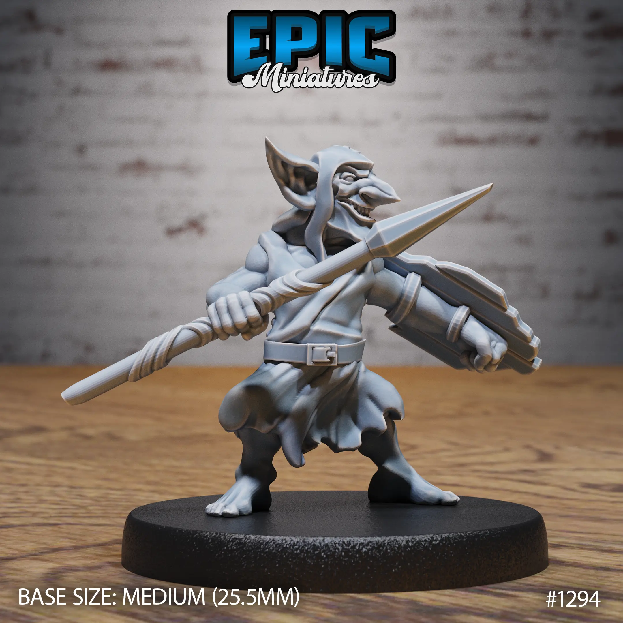 1294 Wicked Goblin Tribe Spear Shield Medium 1
