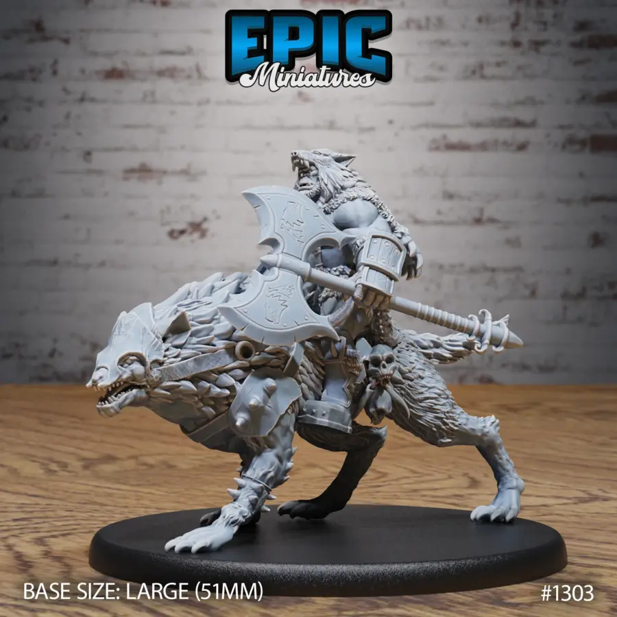 Orc Warg Rider - 2 Variations (Large)