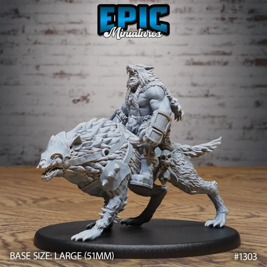 Orc Warg Rider - 2 Variations (Large) - Image 3