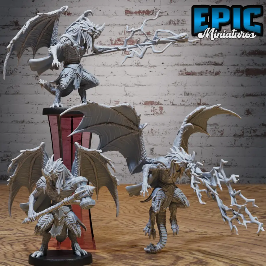 Draconic Demon Blue Hammer / Draconic Demon Blue Magic / Draconic Demon Blue Breath Attack Set