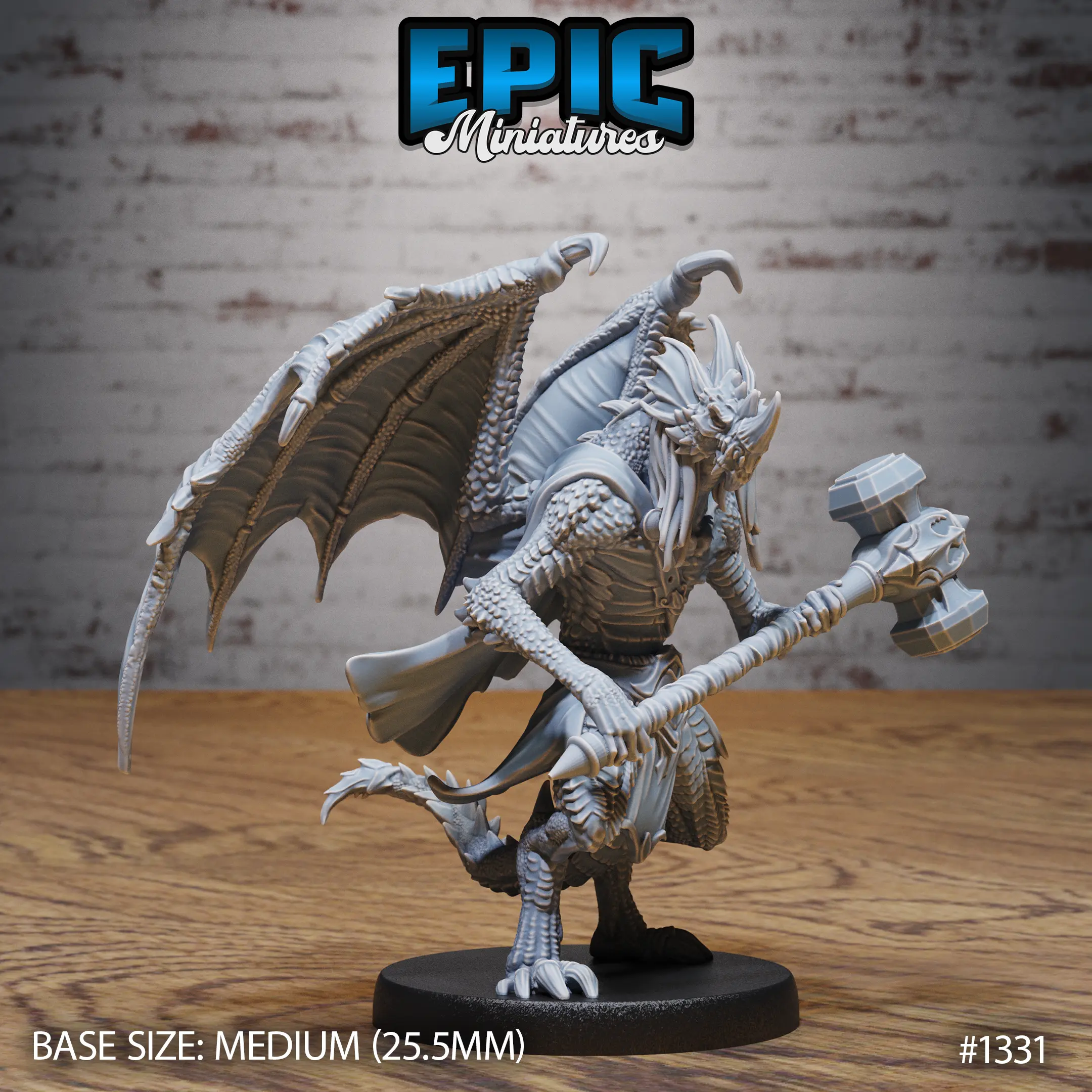1331 Draconic Demon Blue Hammer Medium 1