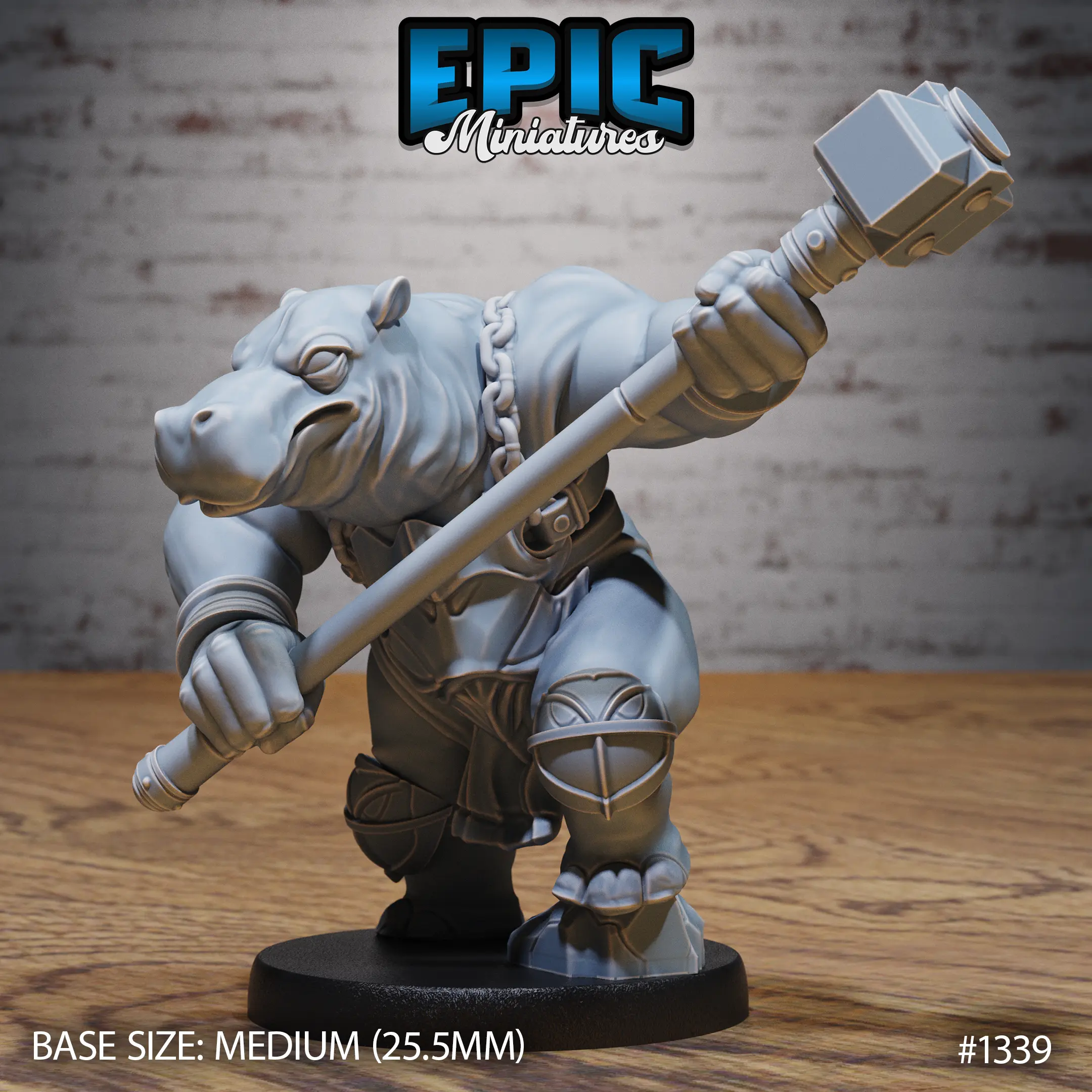 1339 Hippo Warrior Hammer Medium 1