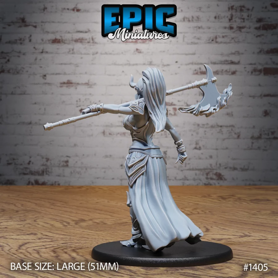Efreeti Female Flame Axe (Large) - Image 2
