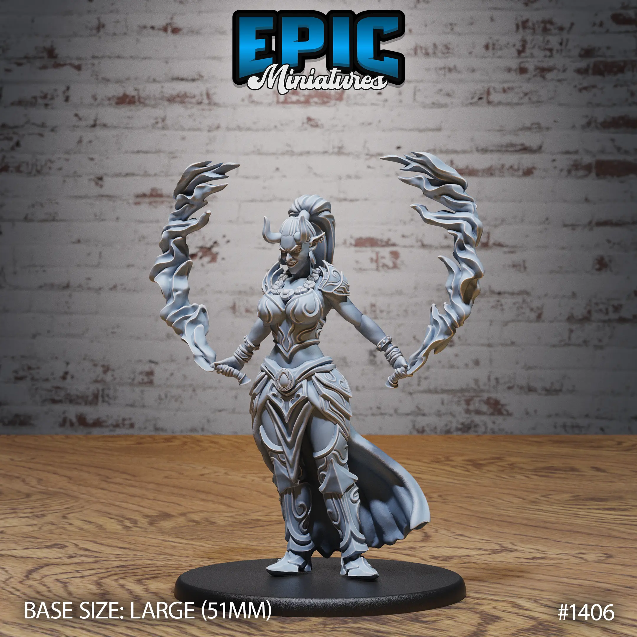 1406 Efreeti Female Fire Swords Large 1