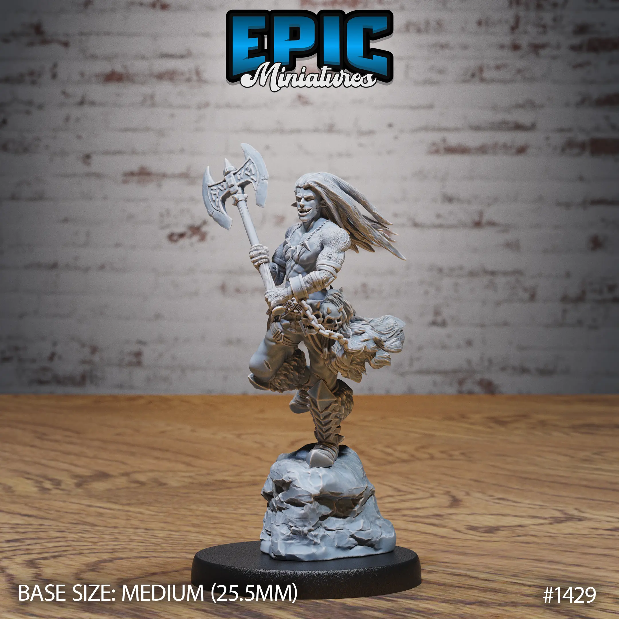 1429 Fire Genasi Axe Medium 1